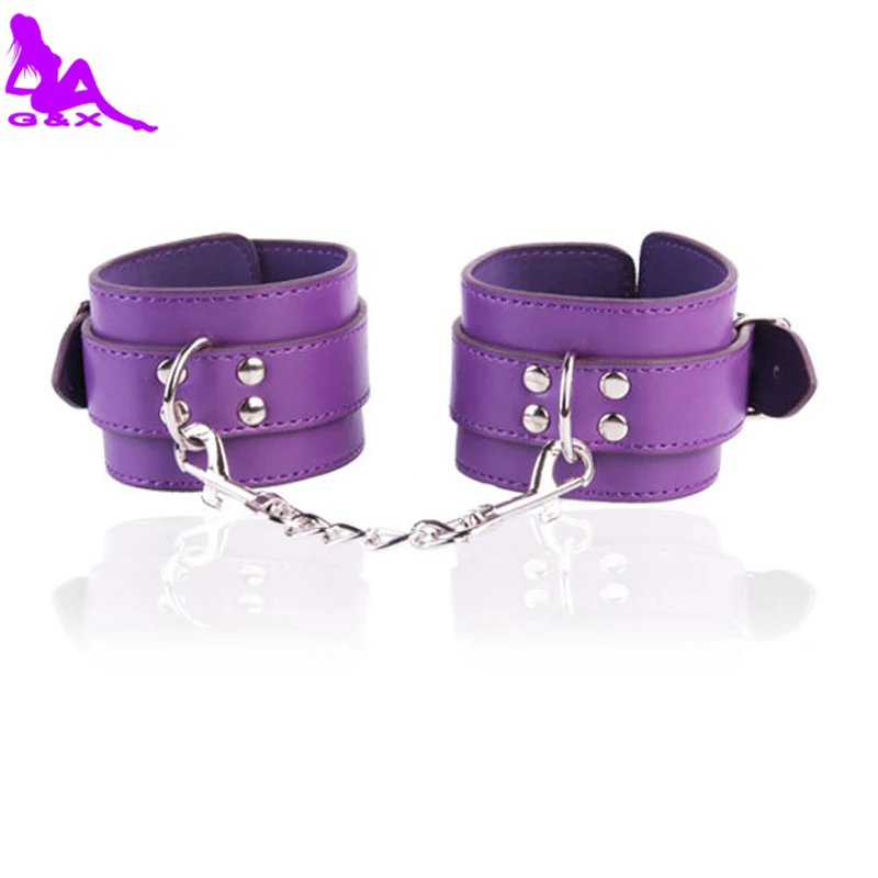 8 шт. набор для бондажа фиолетового цвета кожаные игрушки взрослых флирт чехол
