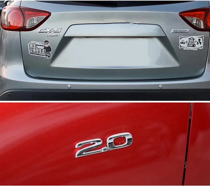 

1 Piece Side Rear Trunk Emblem for Mazda 2.0 2.5 AWD 6 2 5 3 CX 5 CX3 CX4 CX7 CX9 Atenza RX7 MX3 Protege Axela Chrome 3D Decal