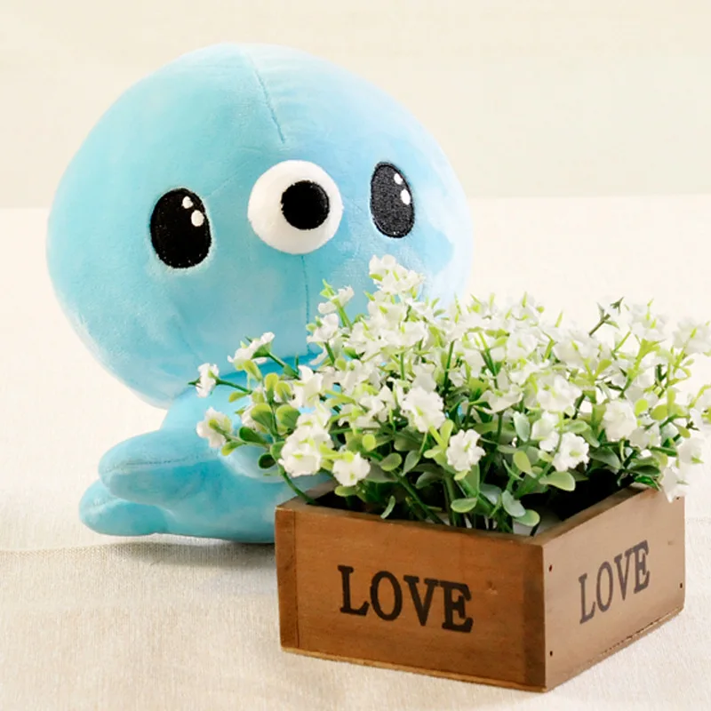 Плюшевые игрушки 17 см голубой желтый розовый плюшевый осьминог мягкий