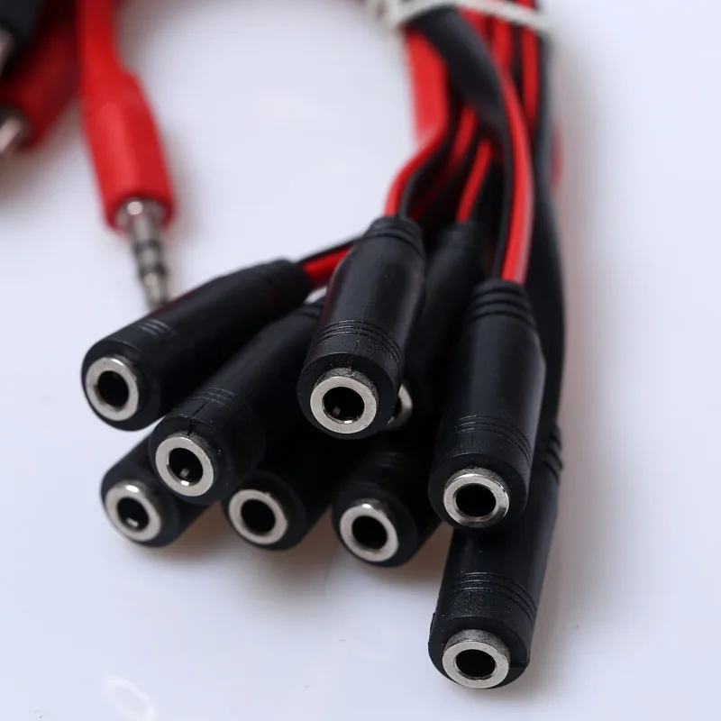 Аудиокабель с двумя штекерами на один гнездовой 3 5 мм позолоченный