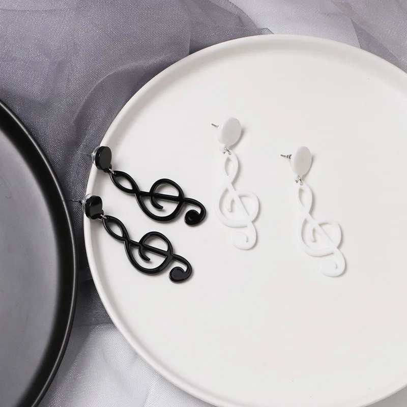 2019 новый акриловый музыкальный символ серьги Для женщин личности панк Kpop Модные