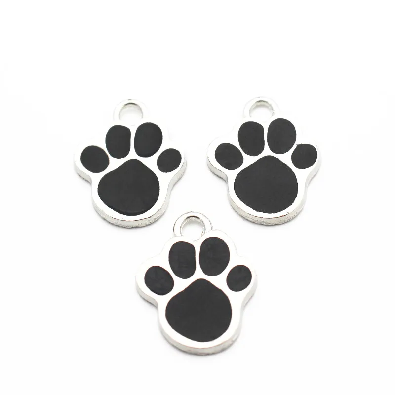 Подвеска в виде собачьей лапы 20 шт./лот подвеска с застежкой лобстером для