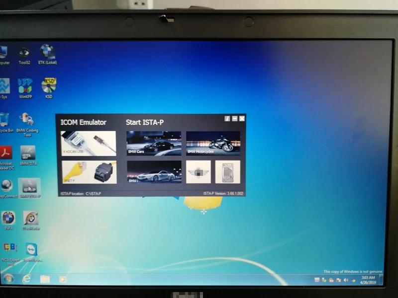 V06.2021 для BMW ICOM NEXT A2 программное обеспечение ISTA D 4 29 P 3 68 Inpa в новом HDD/SSD внутреннего