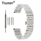 Ремешок для часов из нержавеющей стали, 182022 мм, с пряжкой-бабочкой