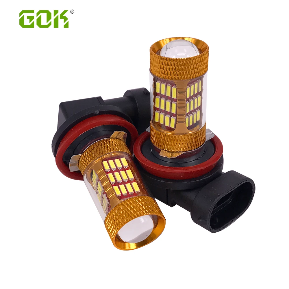 1 шт. противотуманных фар авто светодиодный h11 60smd 4014 H7 9006 H4 H8 H11 лампы