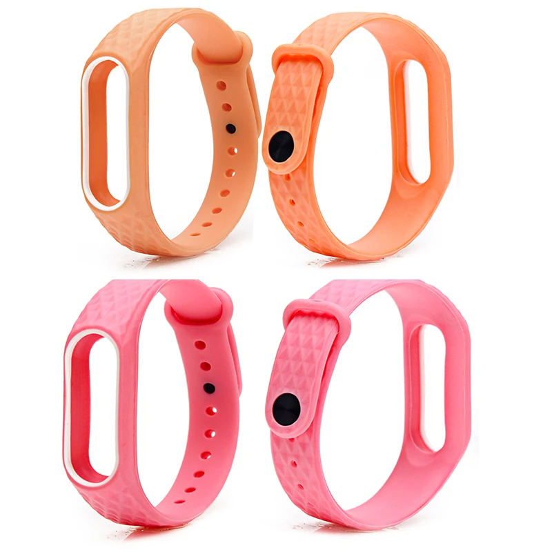 BOORUI Colorful Diamond Miband 2 Strap Double Color Replacement watchband for Xiaomi Mi band Wristbands Original | Электроника