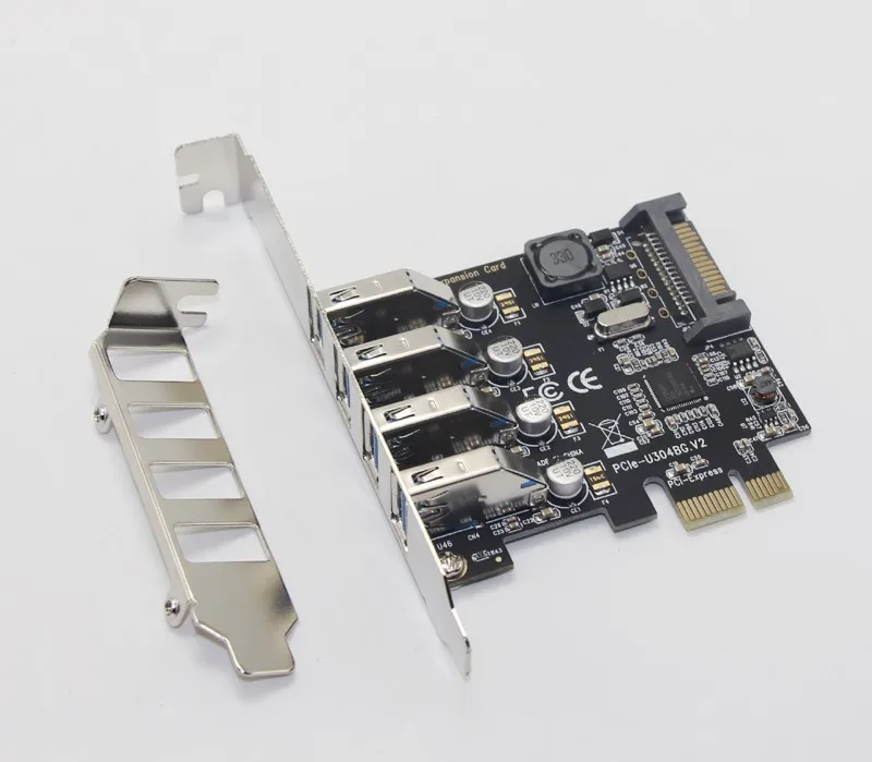 Плата расширения PCI Express на USB 3 0 10 шт. 4 порта с 15-контактным разъемом Sata |