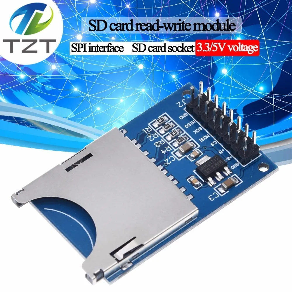 1 шт. горячая Распродажа чтения и записи модуль Слот для карты SD Гнездо Читатель ARM
