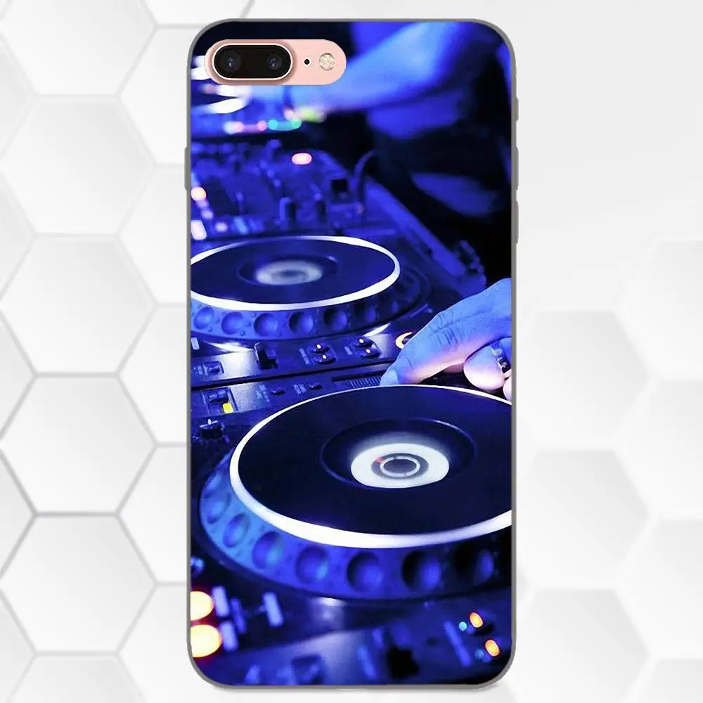 Мягкий чехол из ТПУ с узором винтажный цифровой миксер Dj поворотный стол для Apple