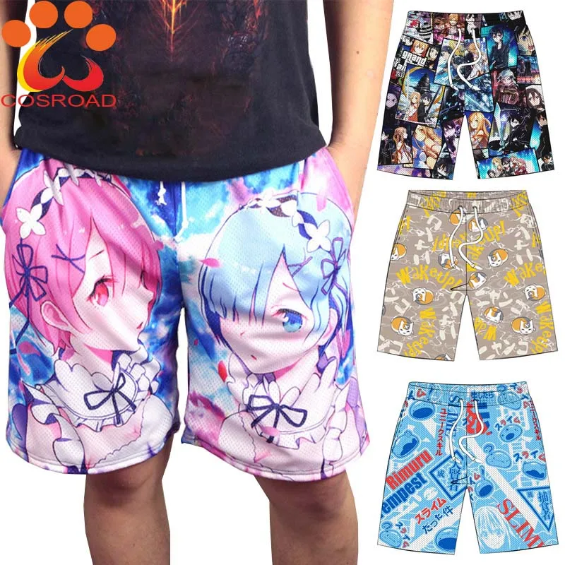 Шорты Cosroad аниме Rem Rimuru Tempest Love is War Attack on Titan Мужские Женские взрослые трусы летние