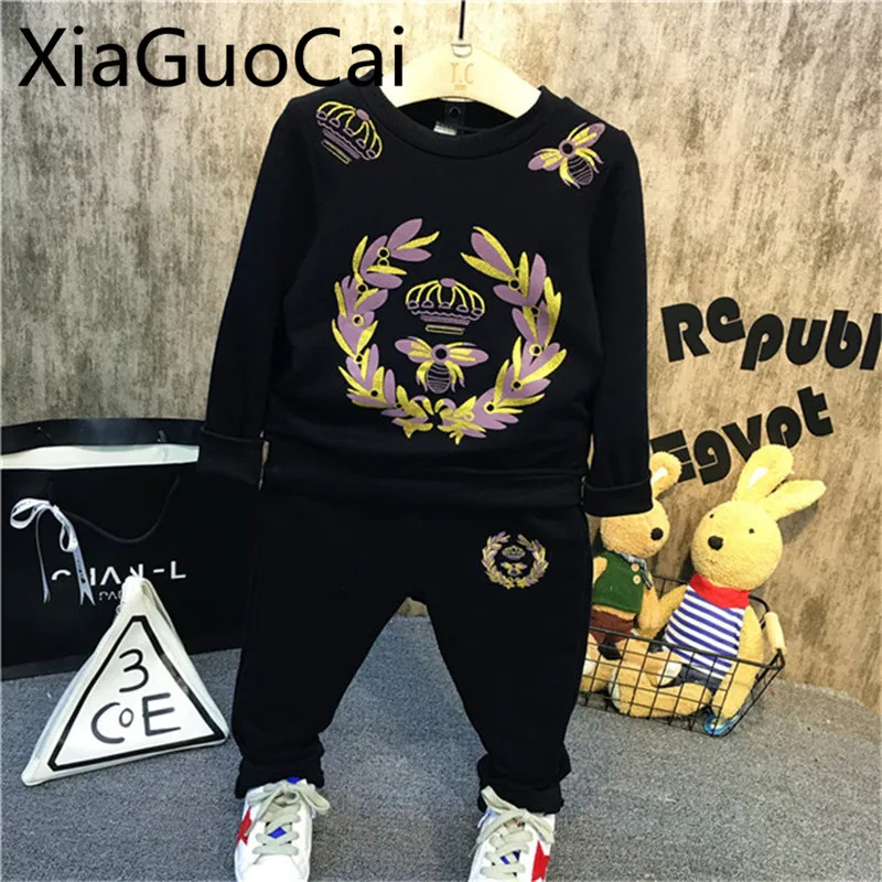 Комплекты одежды для мальчиков Новинка осени 2018 толстовка с капюшоном одежда