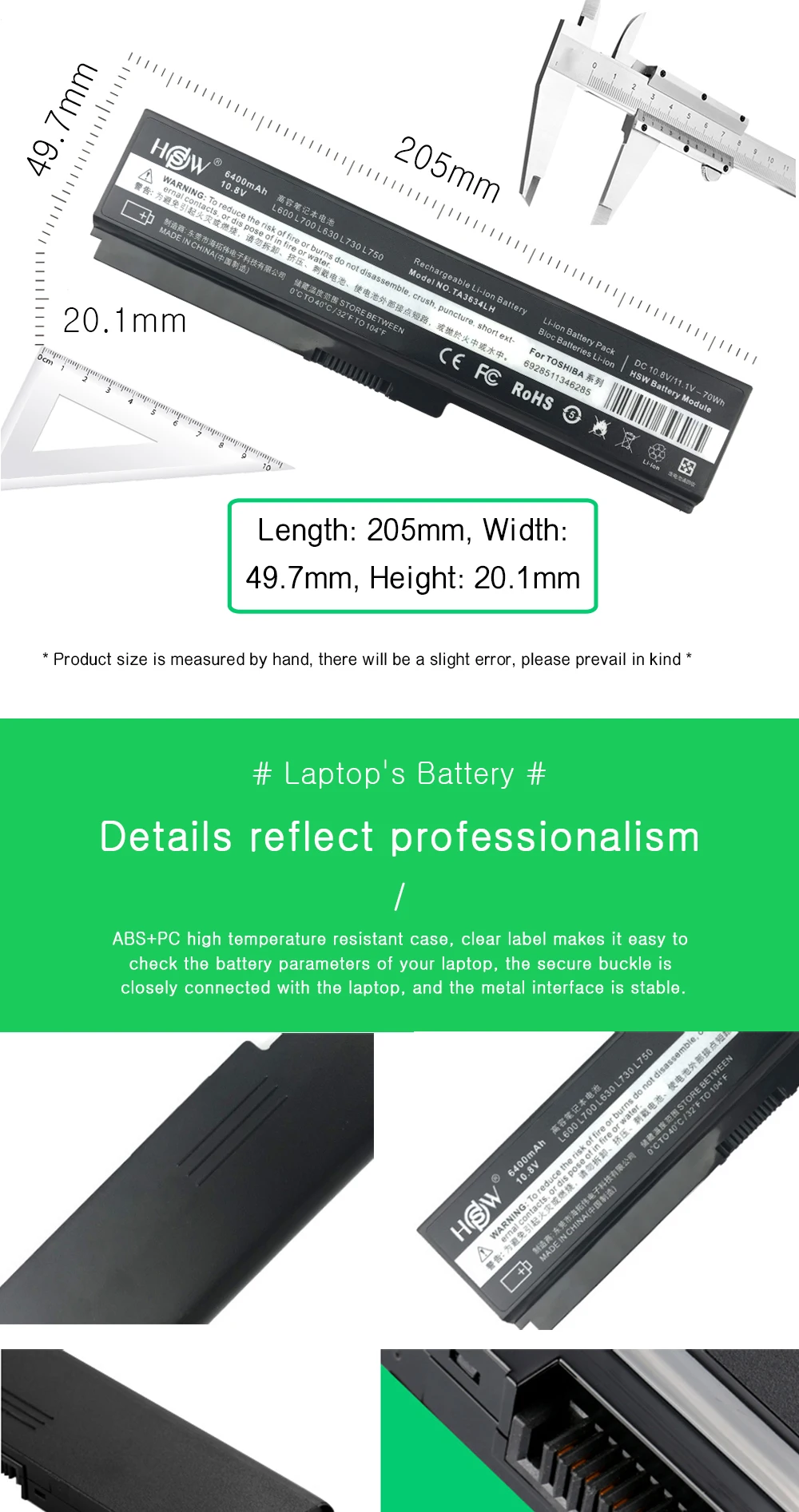 70Wh 6400 мА/ч, плюс L630 PA3634U PA3634U-1BAS Батарея для Toshiba Satellite PA3817U L510 L515 L600 L635 L640 L645 L655 L670 L310