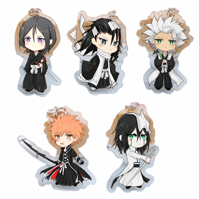 Аниме Bleach Kurosaki Ichigo акриловая цепочка для ключей подвеска брелок косплей