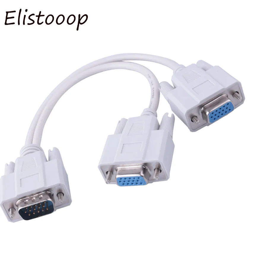 Разветвитель Кабеля диагональю 2018 дюйма (1 шт.) VGA 2 шт.|vga to|y splitter cablevga cable |