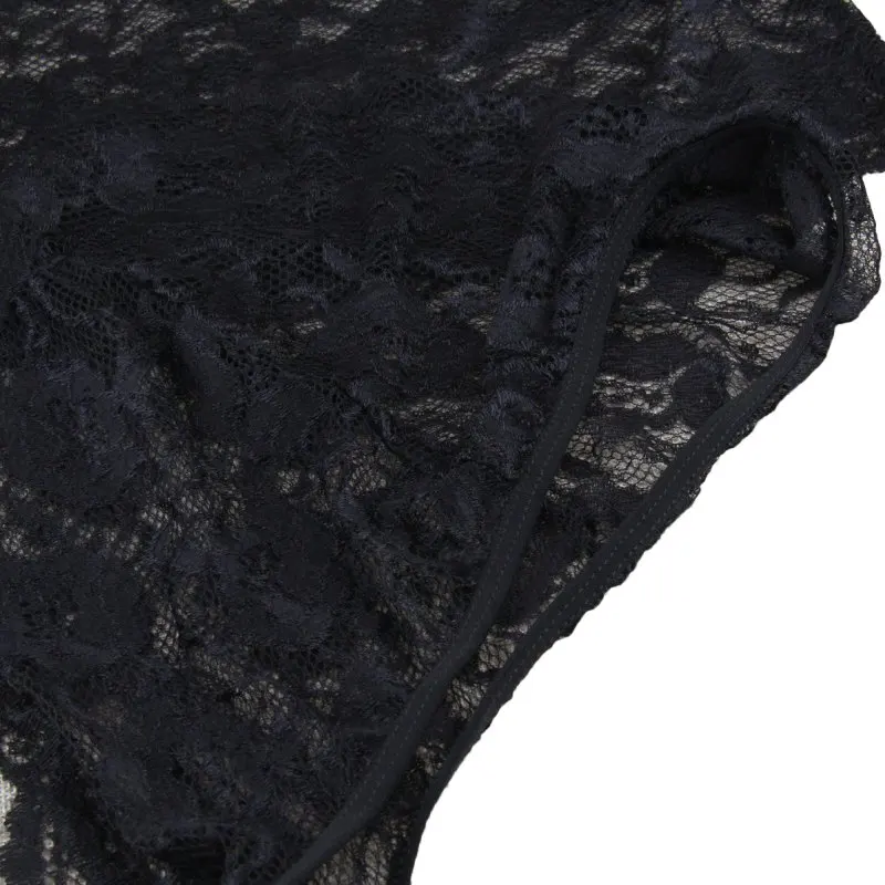 Кружевной бюстгальтер трусики набор Для женщин черного цвета с тонкими