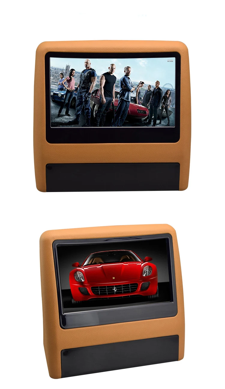 Cemicen 2 шт. 9 дюймов подголовник автомобиля монитор видео DVD/MP5 медиа плеер с USB/SD ЖК-дисплей Экран сиденье er ИК/FM передатчик пульт дистанционного управления