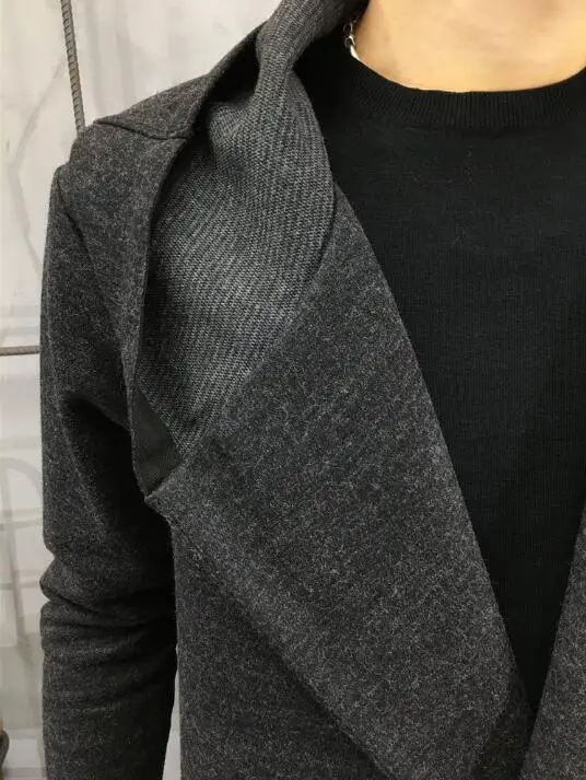 2021 Весенняя Новинка шерстяное пальто прилив мужской куртки с хлопковой