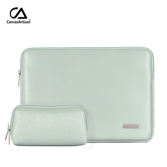 Light Green Новая брендовая сумка из искусственной кожи для ноутбука 1", 14", 1", 15,6", Чехол Для Macbook Air Pro 13,", Прямая поставка L6-453 - Цвет: Light Green