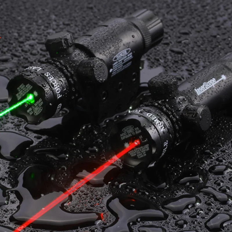 CWLASER 5 мВт 532нм зеленый/650нм Красный лазерный прицел с креплением на рельс и ствол
