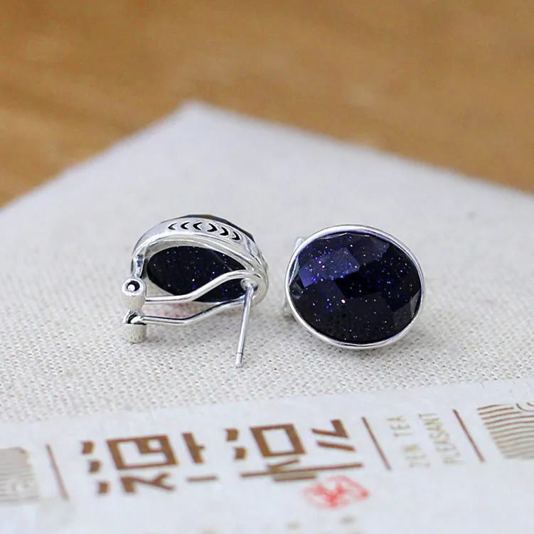 Серьги-Клипсы из песчаника с изображением Ms S925 | Украшения и аксессуары