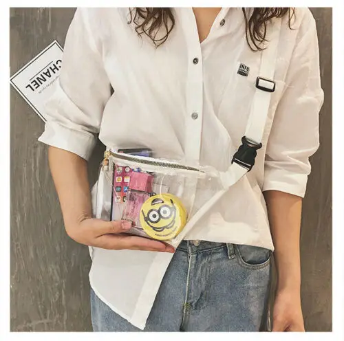 Женская прозрачная сумка-мессенджер сумка на плечо из ПВХ с буквами и