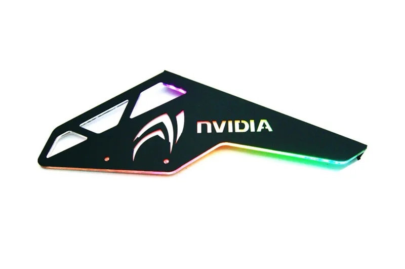 Sideboard(NVIDIA) DIY RGB задняя панель чехол 5 в 3PIN RGB AURA светильник полый стиль для COUGAR Conquer PC - Цвет лезвия: Sideboard(NVIDIA)
