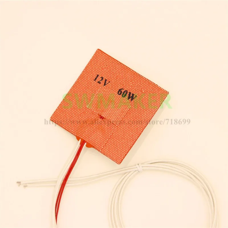 Heating Mat 80x80mm Size For Reprap 3d Printer Heated Bed Wi