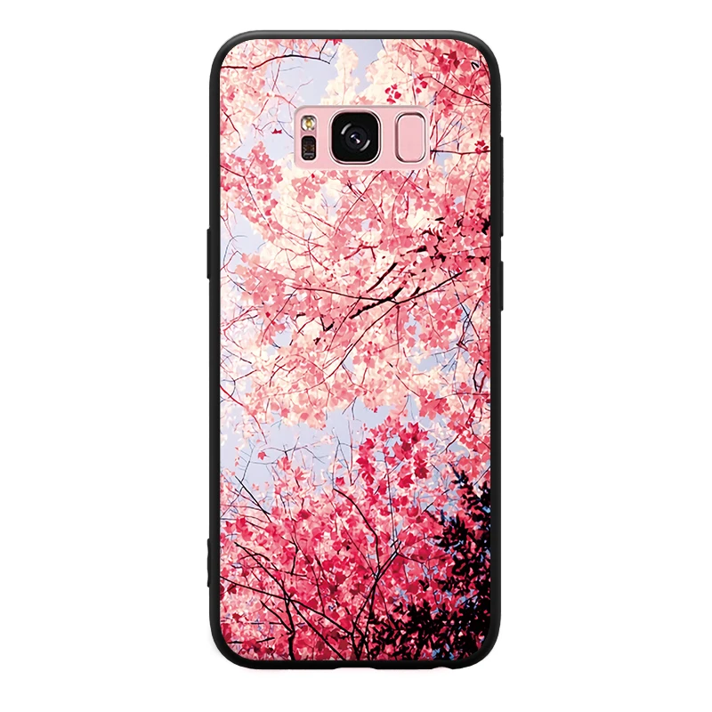 Чехол для телефона с рисунком природы Lanscape бабочки цветов Samsung Galaxy A3 A5 A8 J3 J5 J7 2015 2016