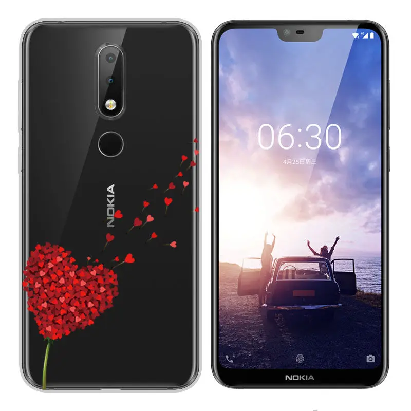 Arvin Мягкий ТПУ чехол для Nokia 2 3 5 6 7 2017 окрашенный X6 2018 8 1 защитный силиконовый |