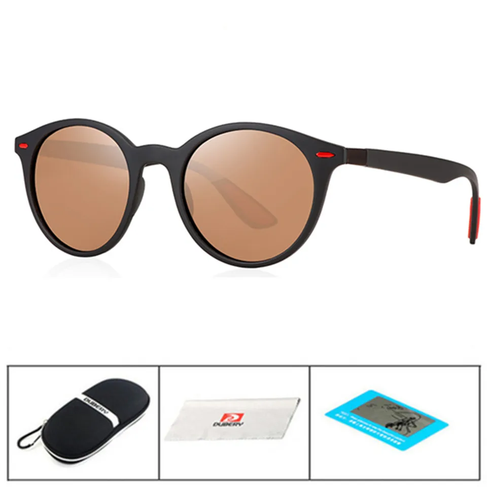 Brow Red B4296 Классические поляризационные солнцезащитные очки, мужские винтажные Роскошные брендовые Круглые Солнцезащитные очки для женщин, очки для вождения, УФ-очки, Gafas De Sol Mujer - Цвет линз: Brow Red B4296