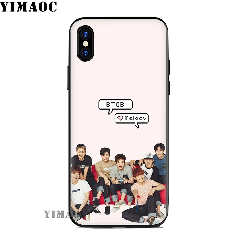 YIMAOC BTOB K Pop Bands Soft Silicone Case for iPhone 11 Pro Xr Xs Max X or 10 8 7 6 6S Plus 5 5S SE Cover |