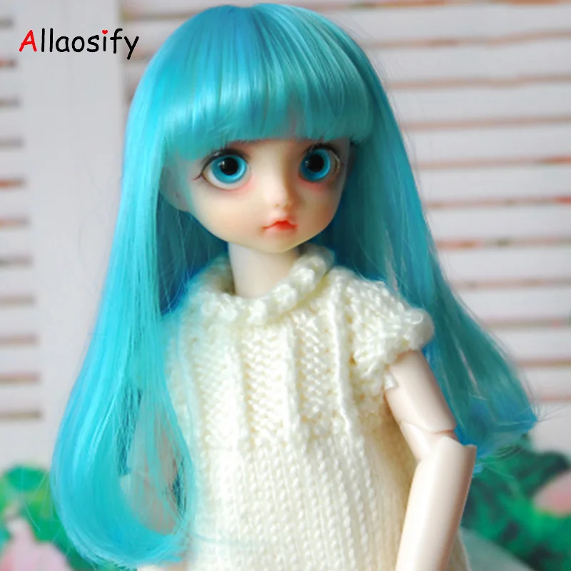 Allaosify Newest1/3 1/4 1/6 Bjd парик высокотемпературный длинный курчавый BJD волосы Bjd парик Специальный для куклы