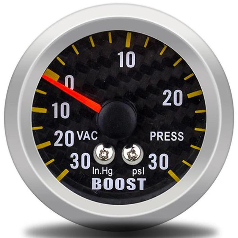Boost Gauge Манометр буст бар psi/вакуум/Температура воды/Температура масла/давление масла/вольтметр/тахометр об/мин Автомобильный манометр+ манометр держатель tacometro цифровой - Color: Boost Gauge