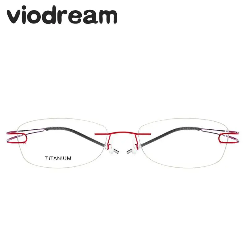 Viodream светильник оправа для очков без оправы титановые оптическая с двумя