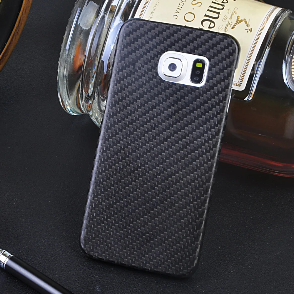 High-end Hight Quality 100% Real Carbon Fiber Matte Coque Case For Samsung Galaxy S6 Edge Funda Ultra-thin Phone Back Cover Capa |