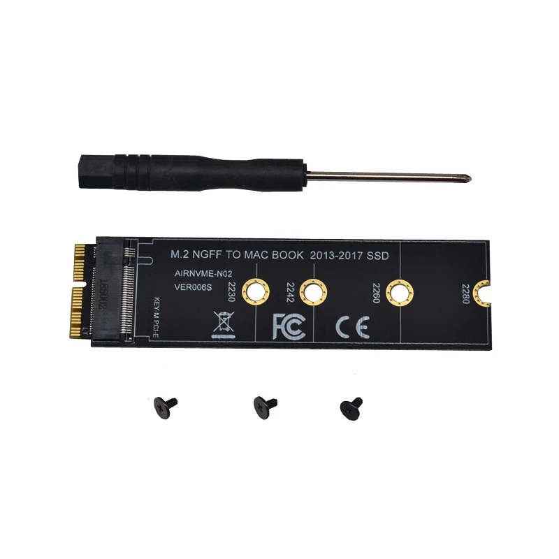 M key M.2 NGFF PCIe AHCI SSD адаптер карта для MACBOOK Air 2013 A1465 A1466 Pro A1398 A1502 A1419 2230-2280 SSD M2