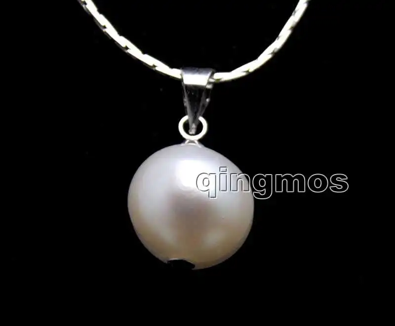 Большая белая Картофельная Подвеска из натурального пресноводного жемчуга 10-11