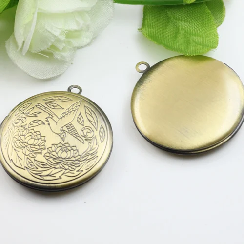31 мм 10 шт круглая фоторамка медальон коробка латунь бронза кулон разных тонов