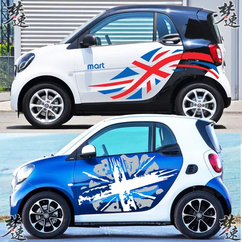 Красивая наклейка с британским государственным флагом для Smart Fortwo Z2CA600|national flag