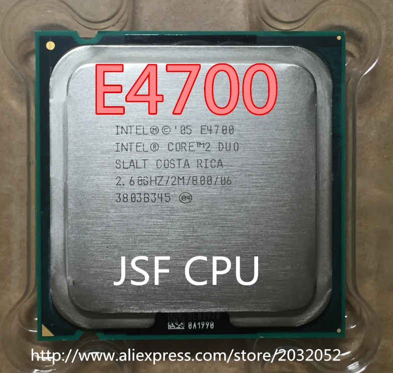 Оригинальный двухъядерный процессор Intel Core 2 Duo E4700 6 ГГц LGA 775 2M 800 МГц Рабочий стол