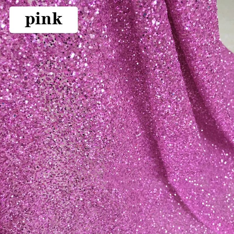 pink 130X50 см блестящая ткань, лоскутное шитье, тюль для свадеб, олень, вечерние платья, одежда ручной работы - Цвет: pink