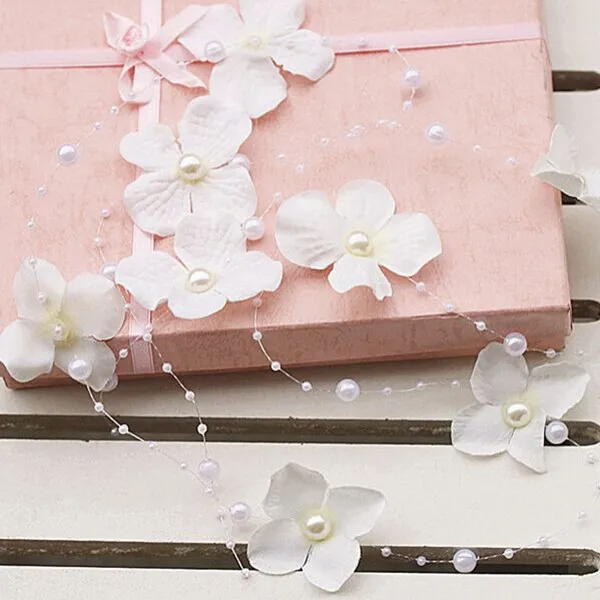

2018 New Women Wedding Headband Korean Handmade Pearl Flower Bridal Hairbands Hot Sale Ladies Party Hair Accessories Romantic