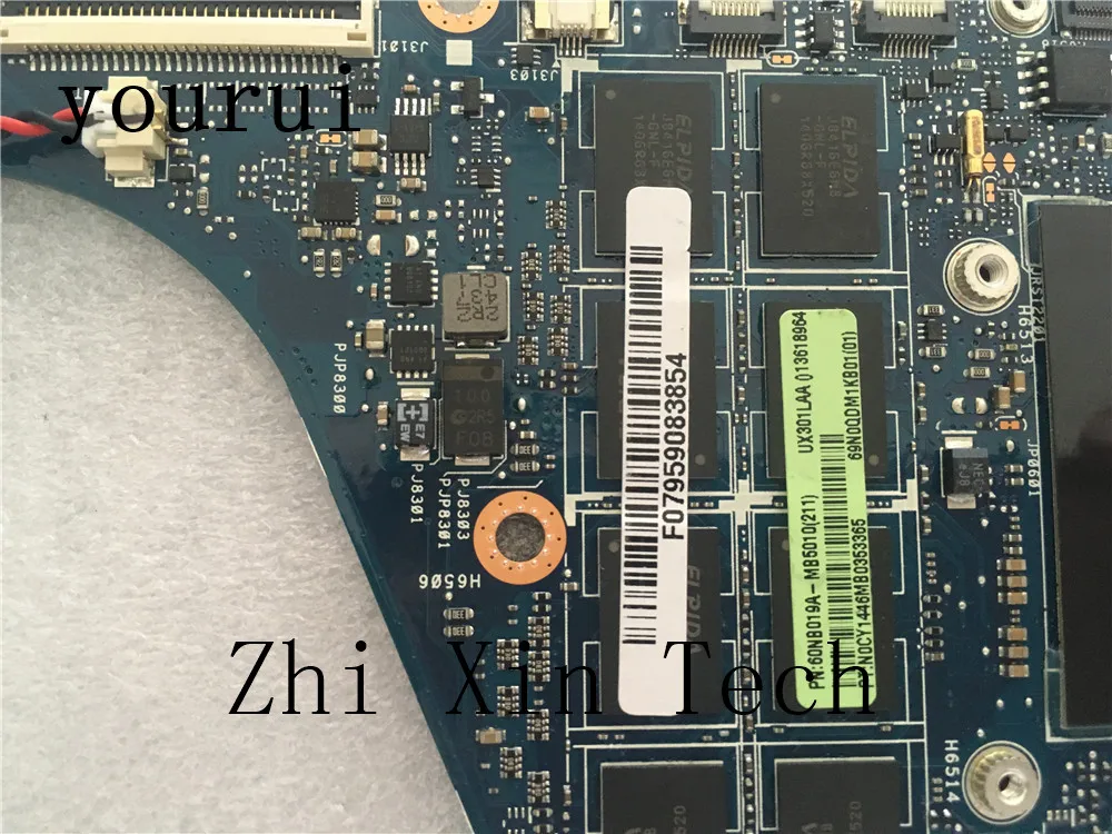 yourui for asus ux301la ux301laa laptop motherboard with i7 4500u cpu 8gb ram ddr3 test all functions 100 free global shipping