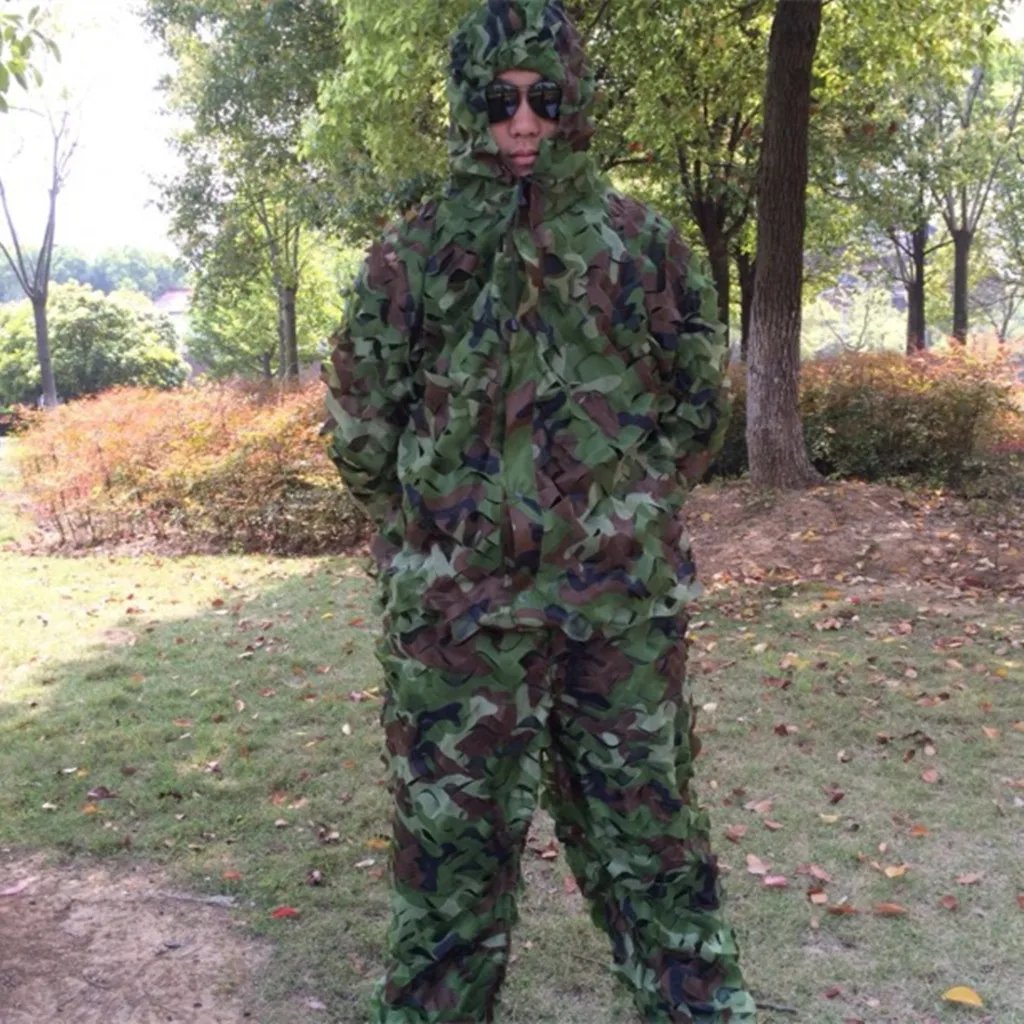 

Ghillie Костюмы камуфляж листовой охотничий капюшон листья наружный камуфляж кленовый бионический йоуи снайперские часы с узором леса