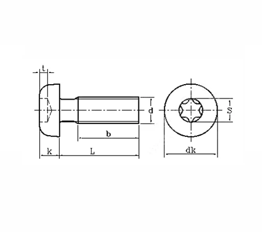 50 шт./лот #10 24*1/4 &quot~ 1&quot GR2 Чисто титановая головка с круглой головкой Torx groove винт