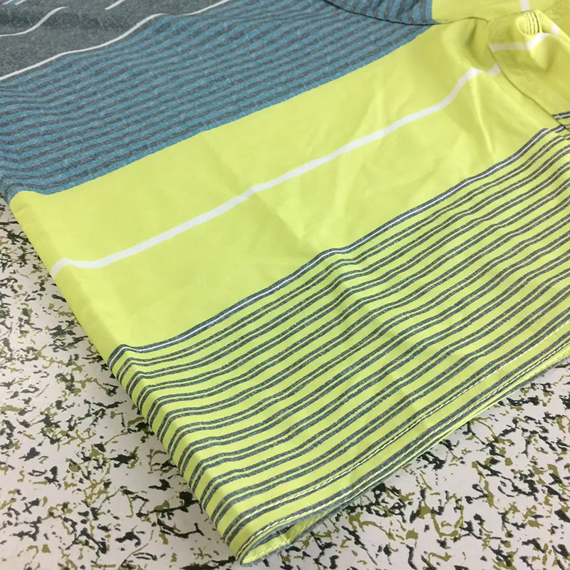 

2019 summer new Striped Stretch beach shorts men's Spendex Waterproof Thin Breathable large size casual shorts