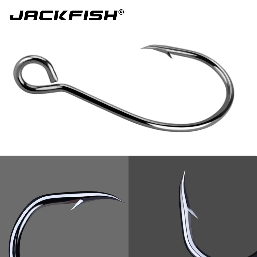 JACKFISH рыболовный крючок из углеродистой стали 50 шт./лот #2 #12 рыболовные крючки