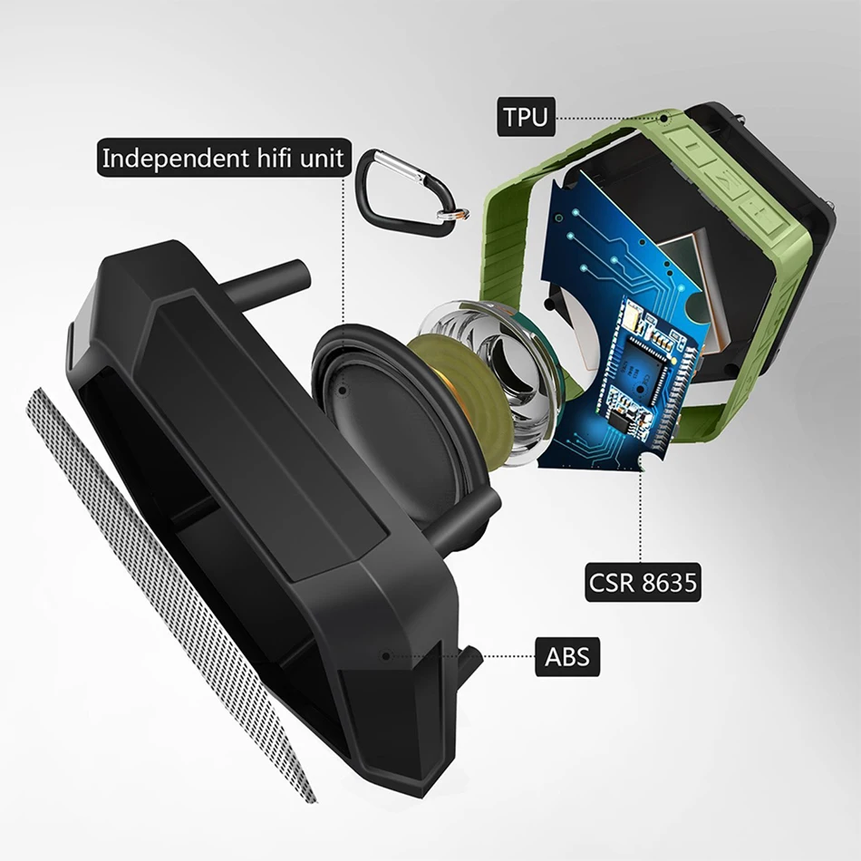 JKING мини портативный для улицы спортивный Беспроводной IP67 Водонепроницаемый
