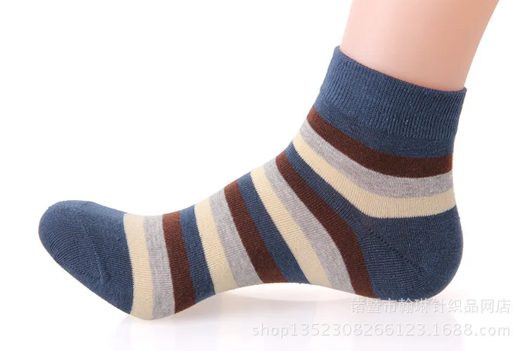 5 пар/лот Для мужчин Носки из чистого хлопка без подарочной коробке красочные