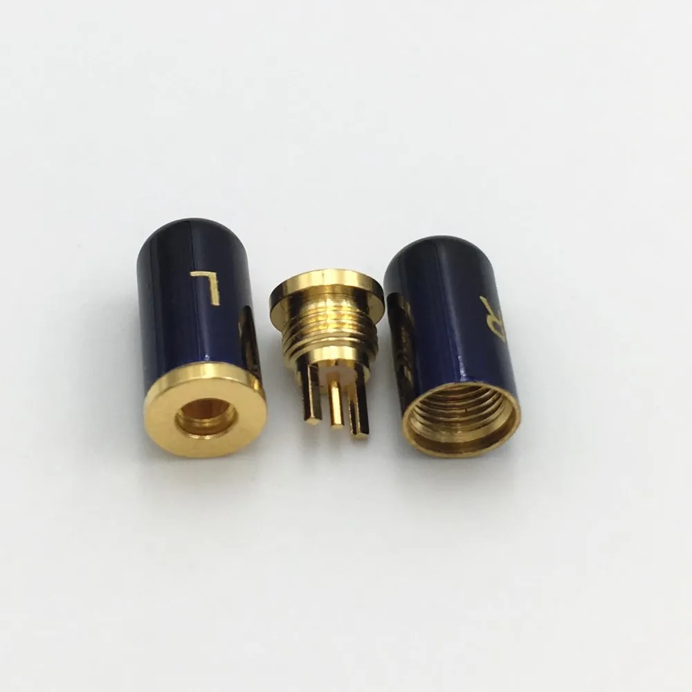 1 пара MMCX гнездо Позолоченный разъем для наушников припой разъем для Shure ED5 SE535 Прямая форма DIY разъем